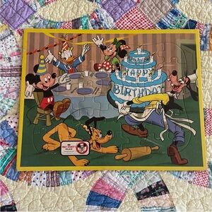 SOLD 60’s Vintage Disney Mickey Mouse Club Inlaid Puzzle 🧩